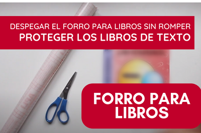 quitar forro de libros facil sin dañar. Forro sin adhesivos